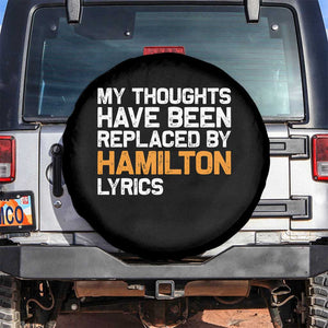 Alexander Hamilton Spare Tire Cover American Musical Gift TS10 No hole Black Print Your Wear