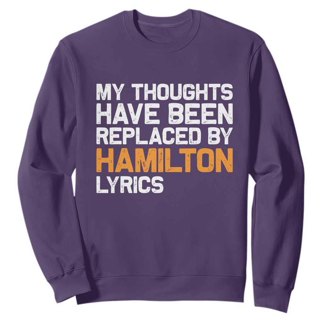 Alexander Hamilton Sweatshirt American Musical Gift TS10 Purple Print Your Wear