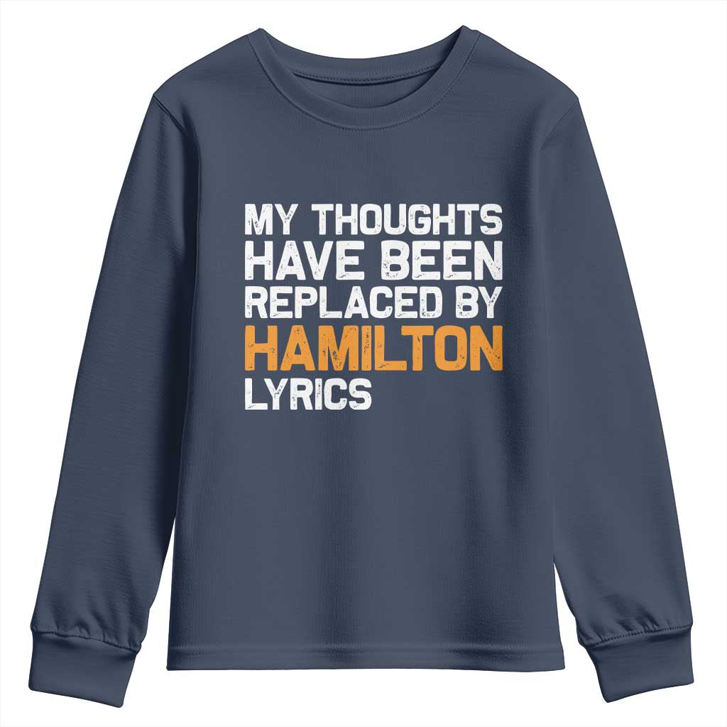 Alexander Hamilton Youth Sweatshirt American Musical Gift TS10 Navy Print Your Wear