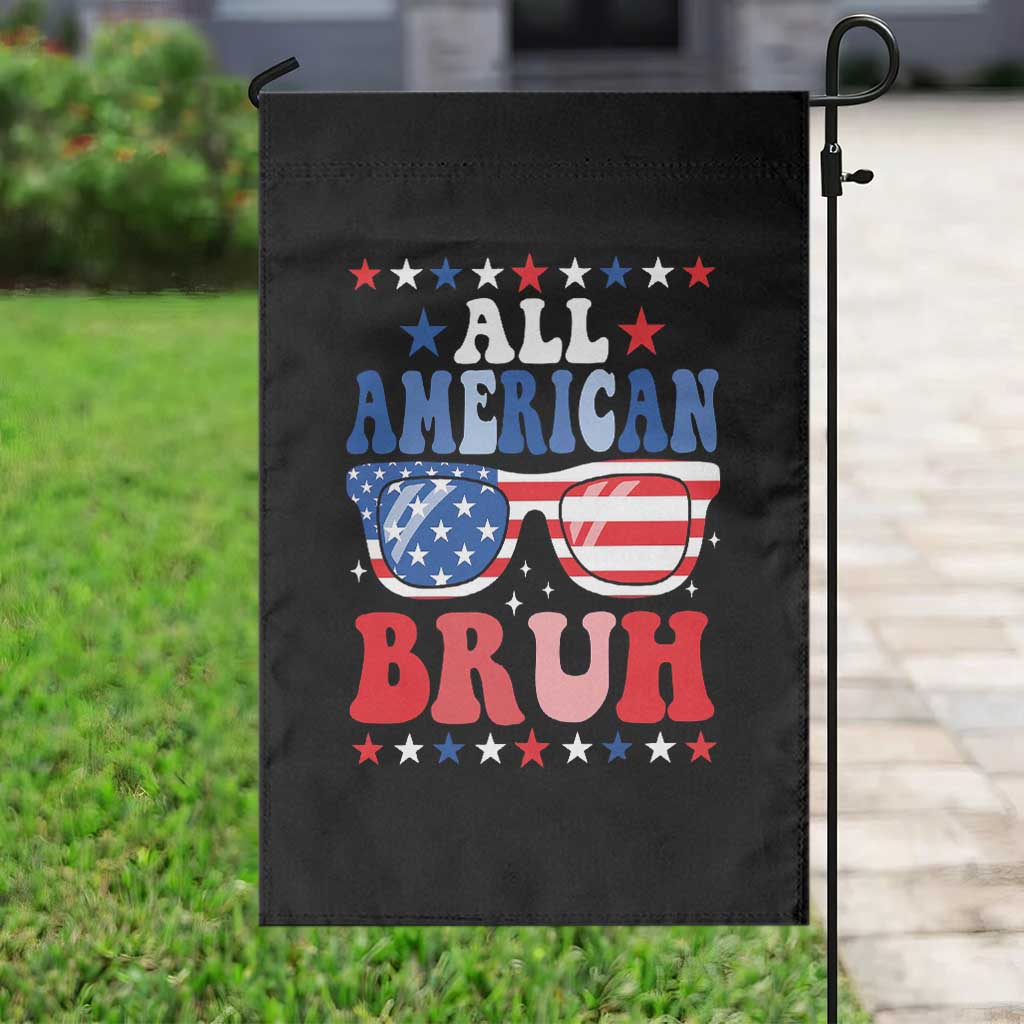 All American Bruh Patriotic 4th Of July Garden Flag USA Flag Sunglasses Teens Kids TS10 Print Your Wear