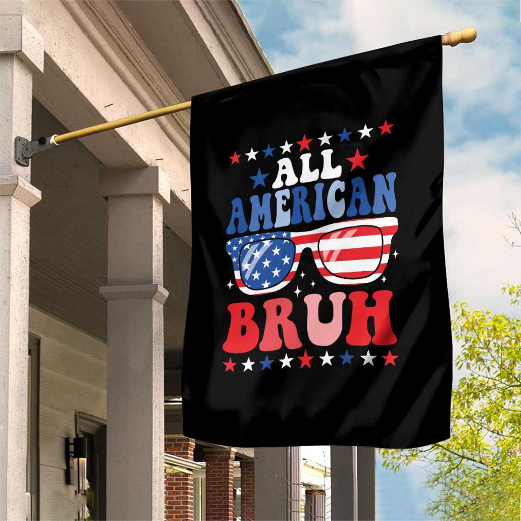 All American Bruh Patriotic 4th Of July Garden Flag USA Flag Sunglasses Teens Kids TS10 Print Your Wear
