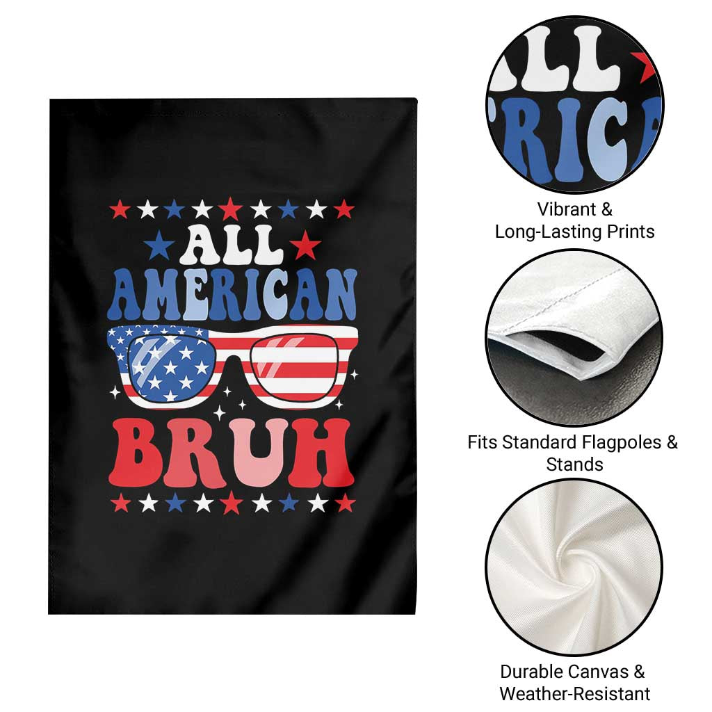 All American Bruh Patriotic 4th Of July Garden Flag USA Flag Sunglasses Teens Kids TS10 Print Your Wear
