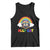 Ally Street Cat Rainbow Raccoon Tank Top Funny LGBTQ+ Pride Support TS02 Black Print Your Wear