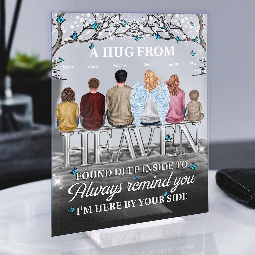 Personalized Always Here By Your Side Acrylic Plaque Memorial Gift, Sympathy Gift CTM Custom - Printyourwear