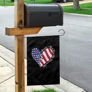 America God Shed His Grace on Thee 4th of July Garden Flag Patriotic American Flag Cross TS10 Print Your Wear