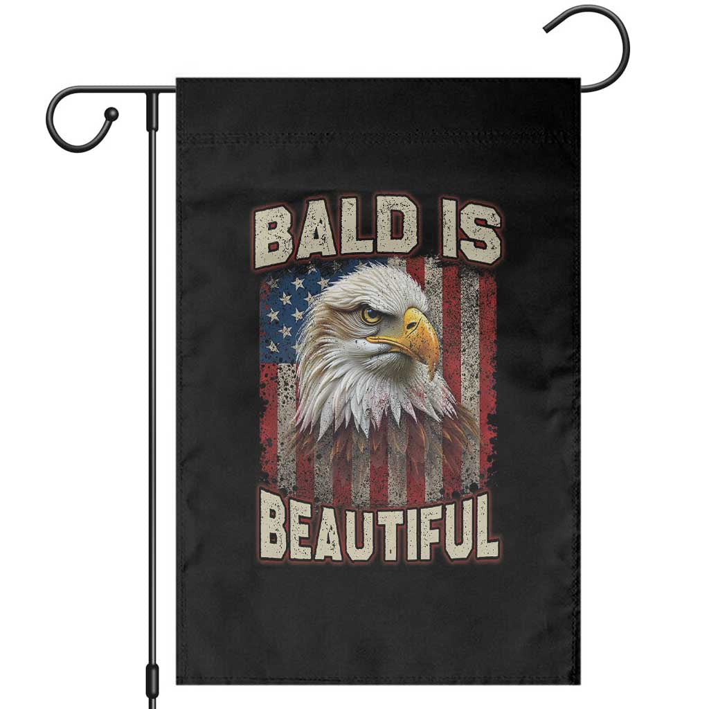 American Flag Bald Eagle Garden Flag Bald Is Beautiful Retro 4th of July Independence Day TS10 Black Print Your Wear