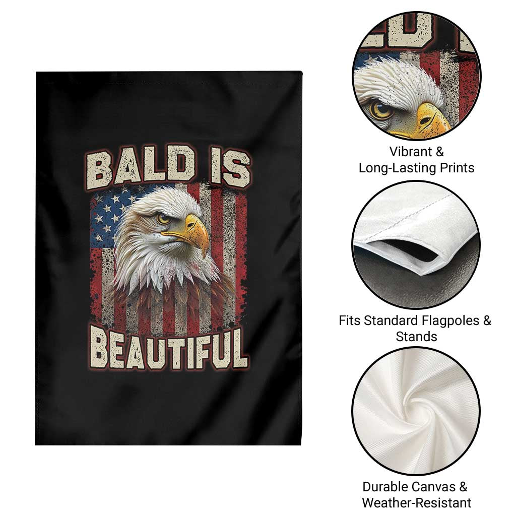 American Flag Bald Eagle Garden Flag Bald Is Beautiful Retro 4th of July Independence Day TS10 Print Your Wear