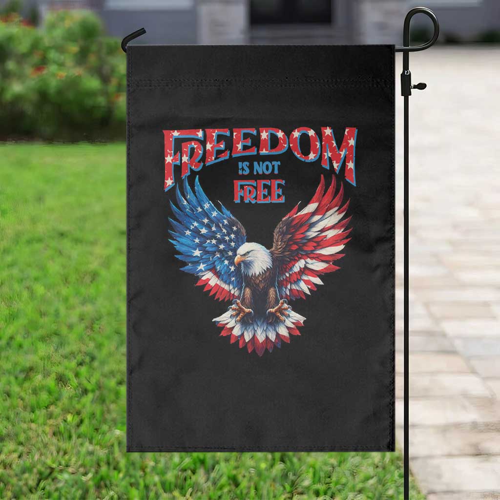 American Flag Bald Eagle Garden Flag Patriotic Eagle 4th of July Freedom Is Not Free TS10 Print Your Wear