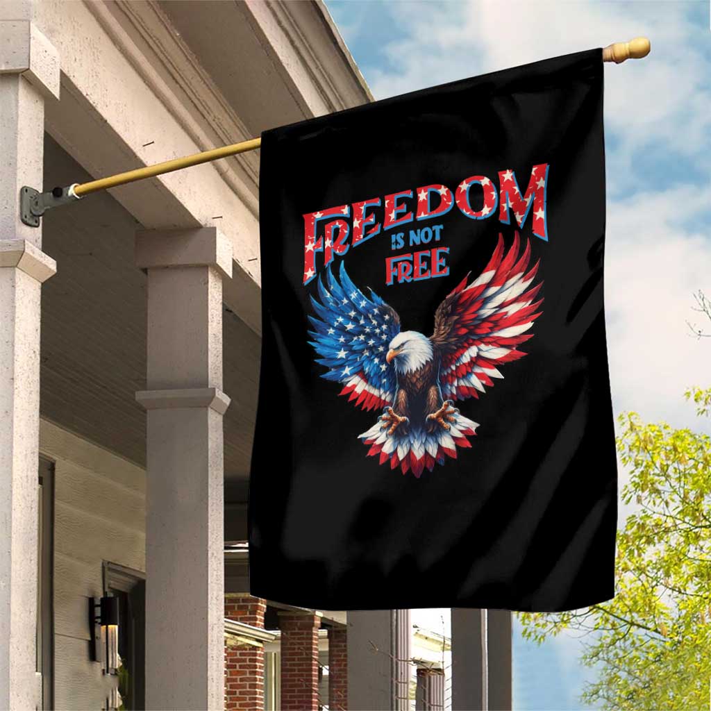 American Flag Bald Eagle Garden Flag Patriotic Eagle 4th of July Freedom Is Not Free TS10 Print Your Wear