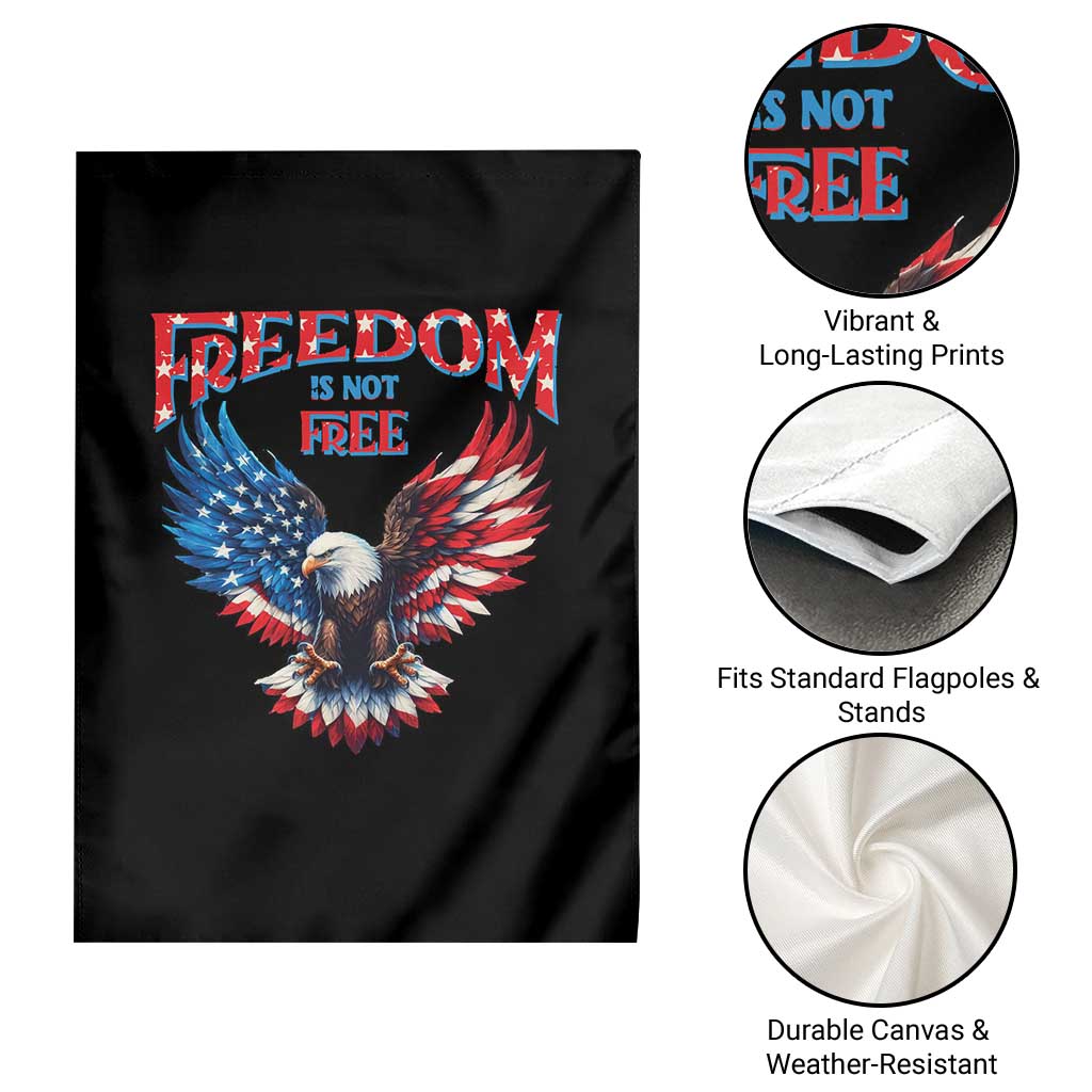 American Flag Bald Eagle Garden Flag Patriotic Eagle 4th of July Freedom Is Not Free TS10 Print Your Wear