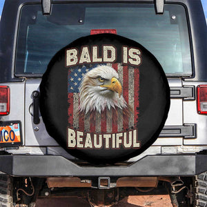 American Flag Bald Eagle Spare Tire Cover Bald Is Beautiful Retro 4th of July Independence Day TS10 No hole Black Print Your Wear