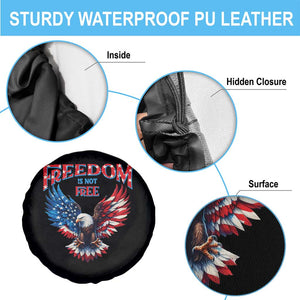 American Flag Bald Eagle Spare Tire Cover Patriotic Eagle 4th of July Freedom Is Not Free TS10 Print Your Wear