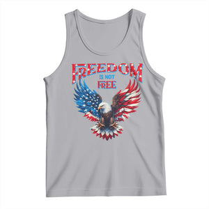 American Flag Bald Eagle Tank Top Patriotic Eagle 4th of July Freedom Is Not Free TS10 Athletic Heather Print Your Wear
