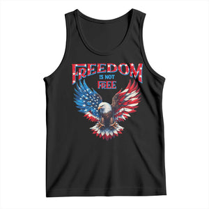 American Flag Bald Eagle Tank Top Patriotic Eagle 4th of July Freedom Is Not Free TS10 Black Print Your Wear