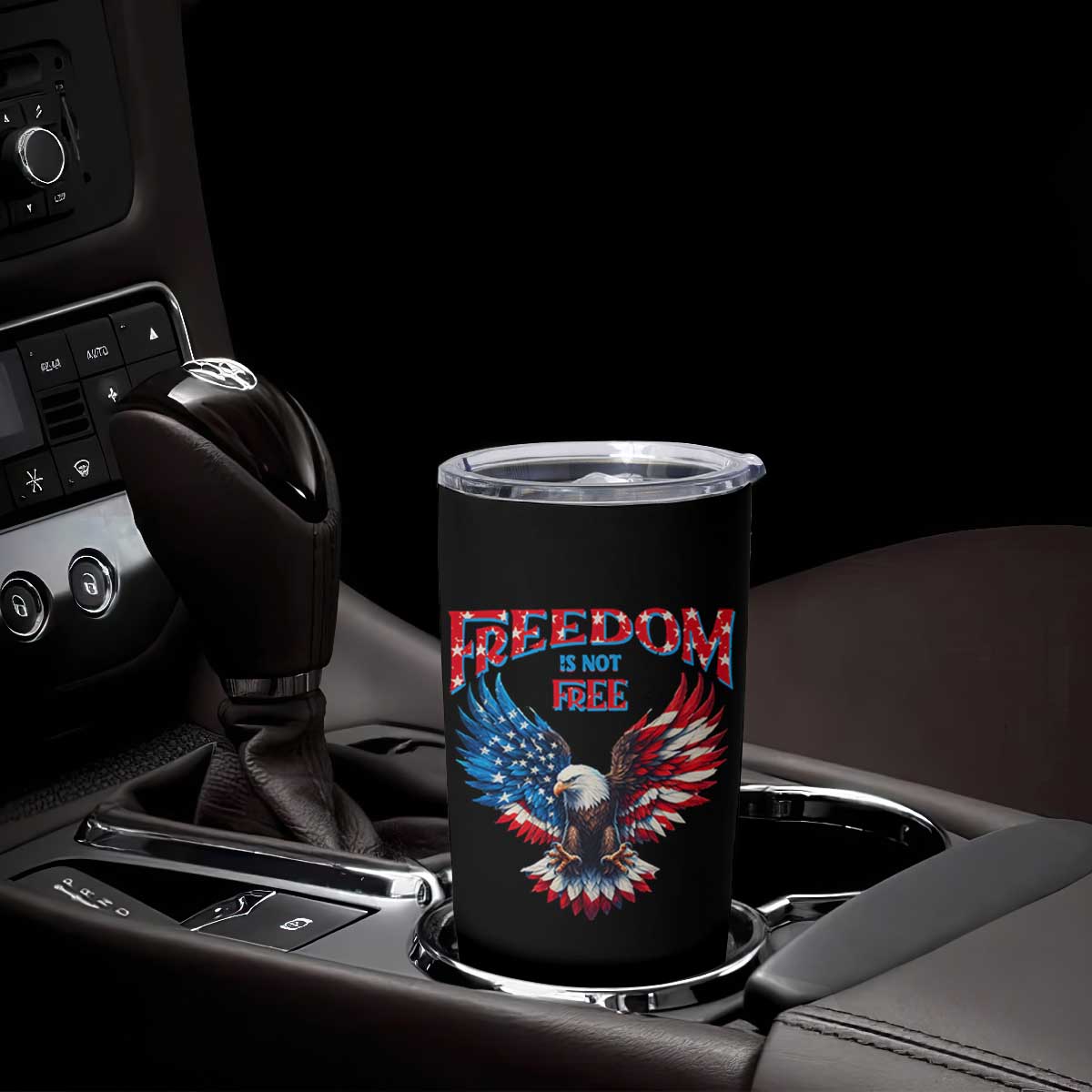 American Flag Bald Eagle Tumbler Cup Patriotic Eagle 4th of July Freedom Is Not Free TS10 Print Your Wear