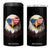 American Flag Patriotic Eagle 4 in 1 Can Cooler Tumbler 4th of July TS10 One Size: 16 oz Black Print Your Wear