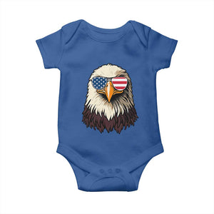 American Flag Patriotic Eagle Baby Onesie 4th of July TS10 Royal Blue Print Your Wear