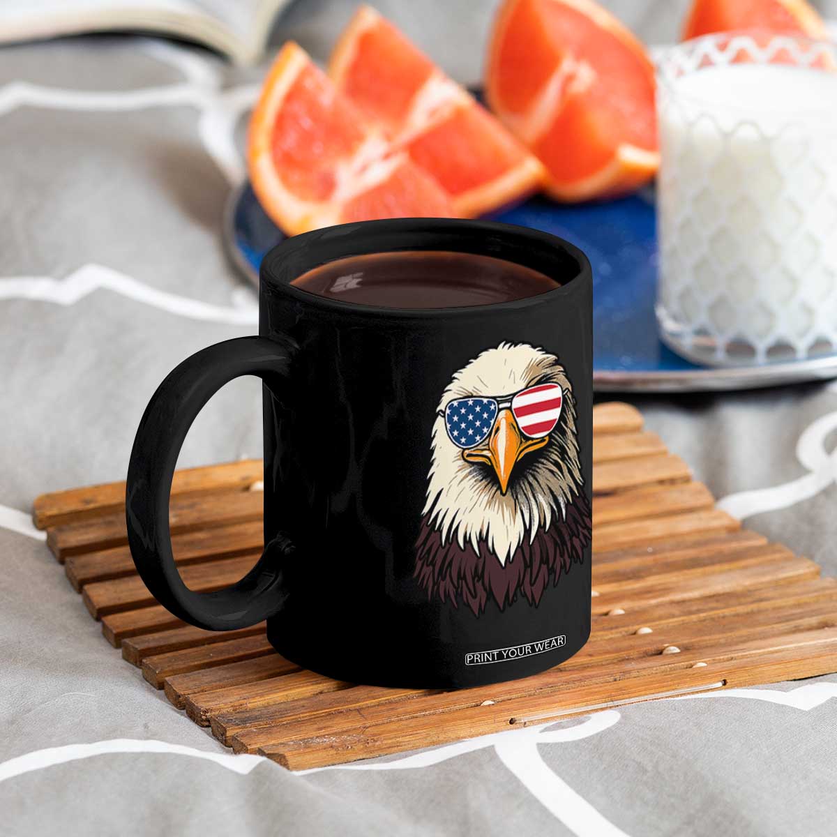 American Flag Patriotic Eagle Coffee Mug 4th of July TS10 Print Your Wear