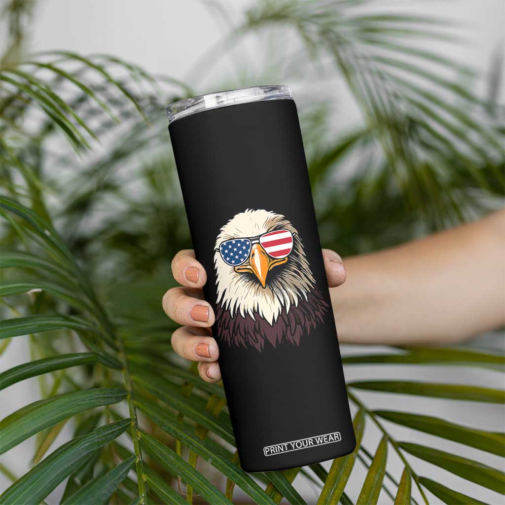 American Flag Patriotic Eagle Skinny Tumbler 4th of July TS10 Print Your Wear