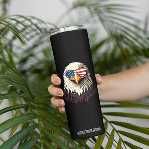 American Flag Patriotic Eagle Skinny Tumbler 4th of July TS10 Print Your Wear