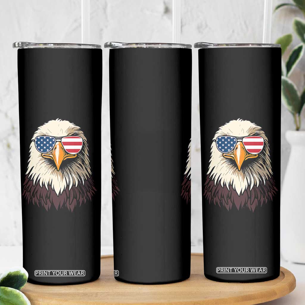 American Flag Patriotic Eagle Skinny Tumbler 4th of July TS10 Print Your Wear
