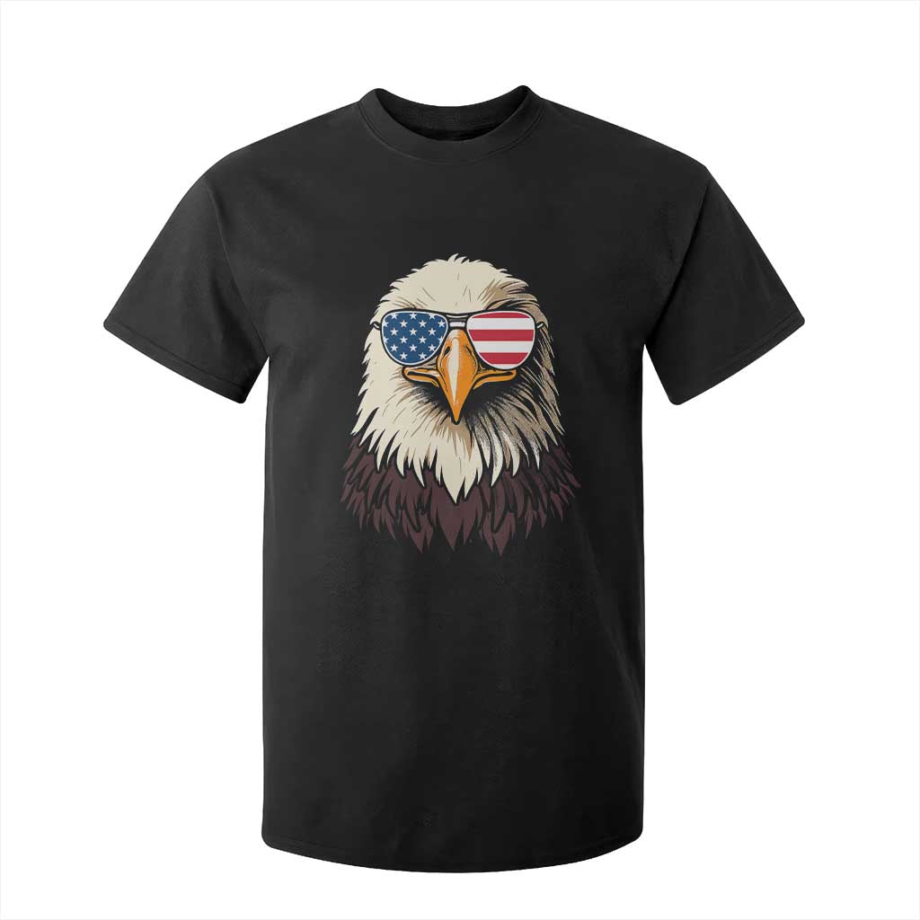 American Flag Patriotic Eagle T Shirt For Kid 4th of July TS10 Black Print Your Wear