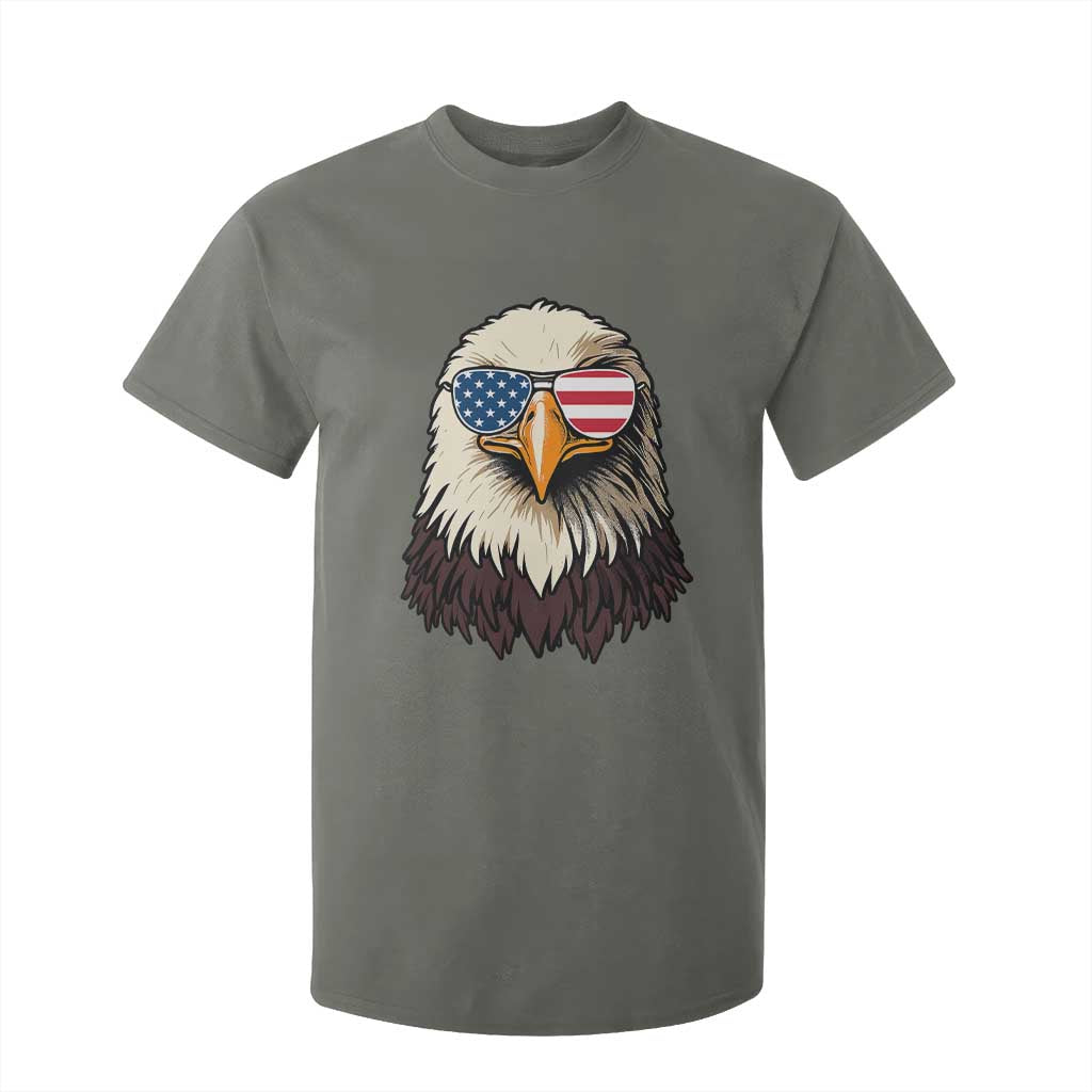 American Flag Patriotic Eagle T Shirt For Kid 4th of July TS10 Military Green Print Your Wear