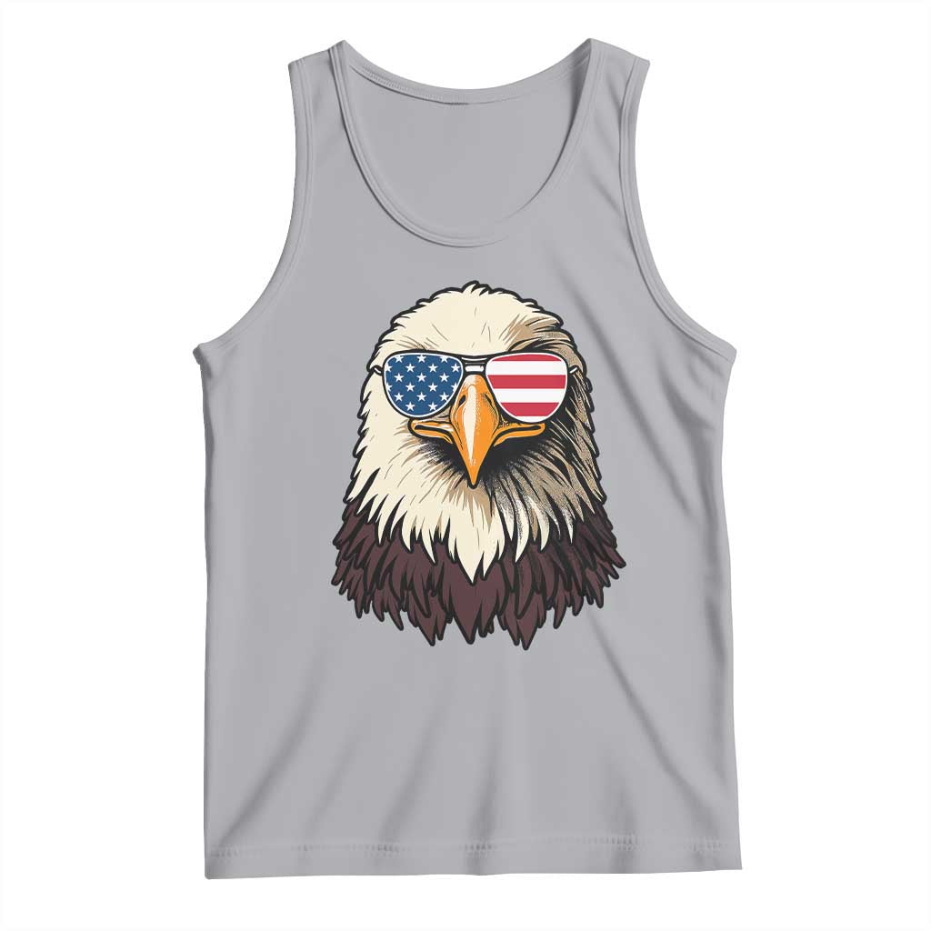 American Flag Patriotic Eagle Tank Top 4th of July TS10 Athletic Heather Print Your Wear