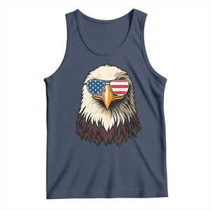 American Flag Patriotic Eagle Tank Top 4th of July TS10 Navy Print Your Wear