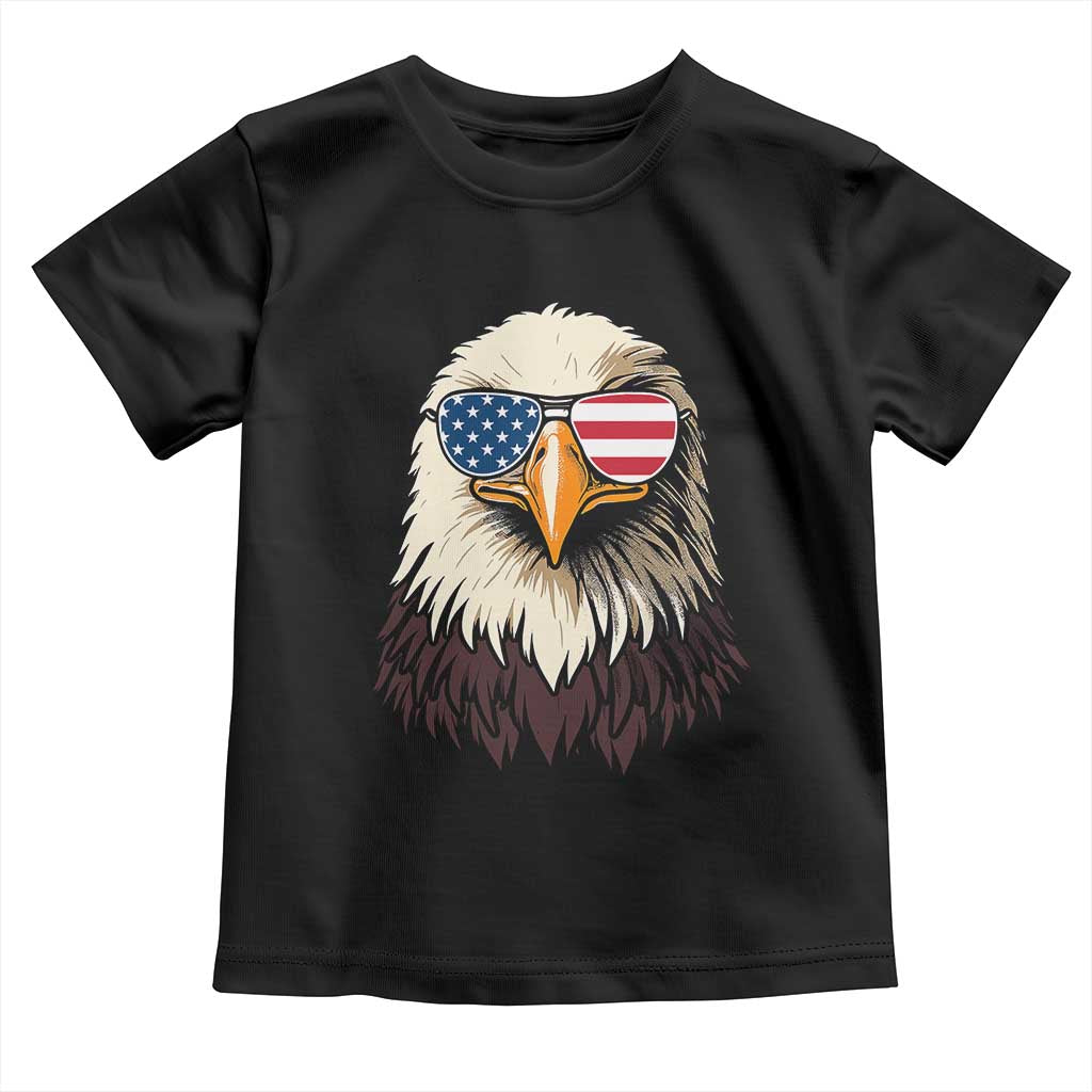American Flag Patriotic Eagle Toddler T Shirt 4th of July TS10 Black Print Your Wear