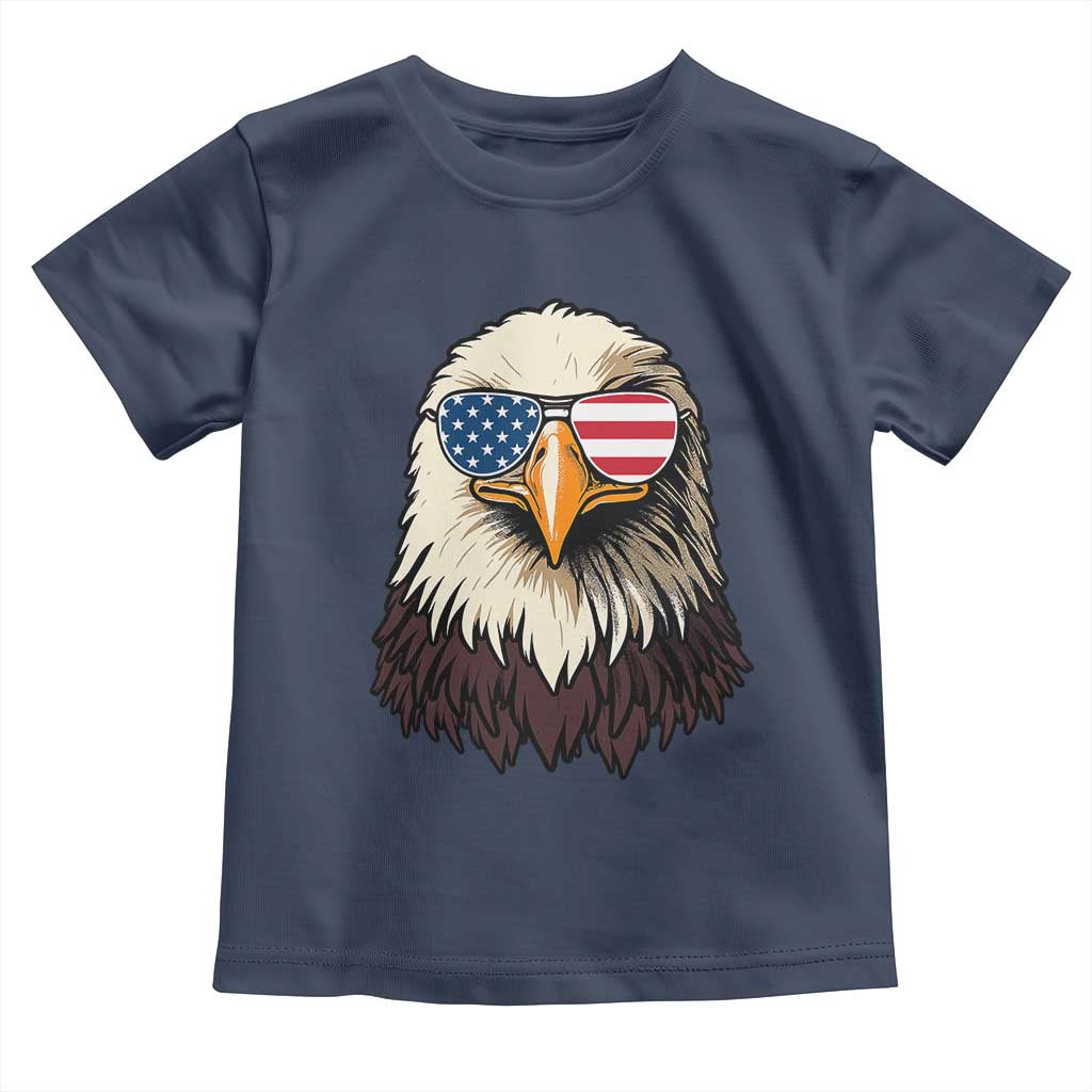 American Flag Patriotic Eagle Toddler T Shirt 4th of July TS10 Navy Print Your Wear