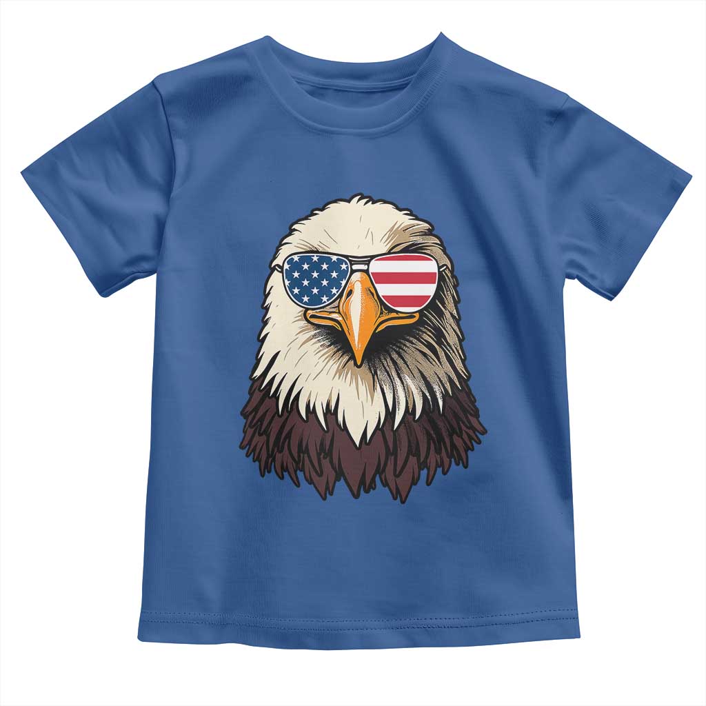 American Flag Patriotic Eagle Toddler T Shirt 4th of July TS10 Royal Blue Print Your Wear