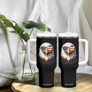 American Flag Patriotic Eagle Tumbler With Handle 4th of July TS10 Print Your Wear