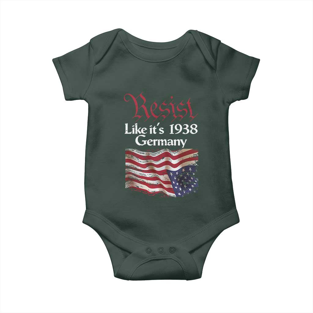 American Flag Resist Baby Onesie Like It's 1938 Germany TS02 Print Your Wear