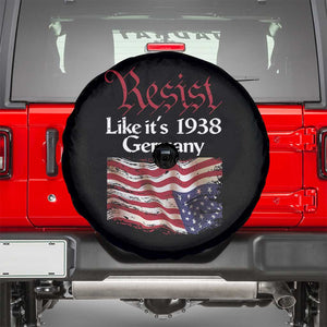 American Flag Resist Spare Tire Cover Like It's 1938 Germany TS02 Black Print Your Wear