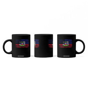 American Haitian Haiti USA Flag Coffee Mug TS11 Print Your Wear