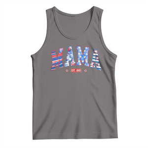 American Mama Est 2025 Tank Top 4th of July Pregnancy Reveal TS10 Deep Heather Print Your Wear