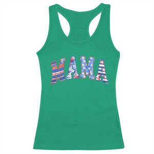 American Mama Racerback Tank Top 4th of July TS10 Irish Green Print Your Wear