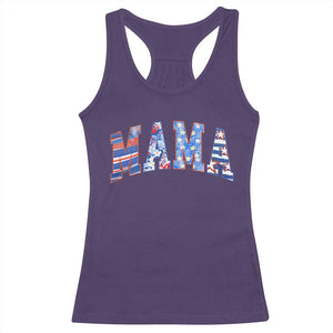 American Mama Racerback Tank Top 4th of July TS10 Purple Print Your Wear