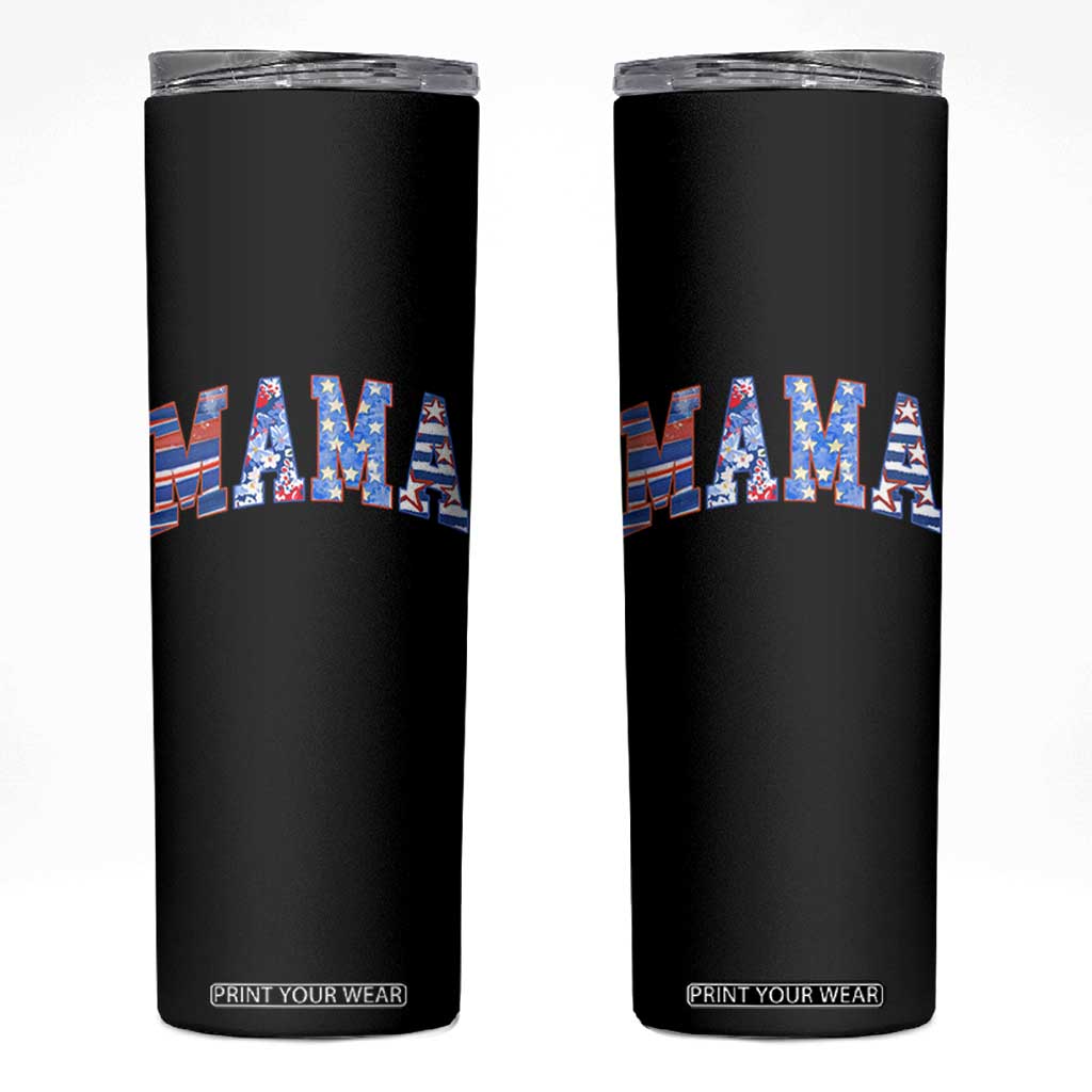 American Mama Skinny Tumbler 4th of July TS10 Black Print Your Wear