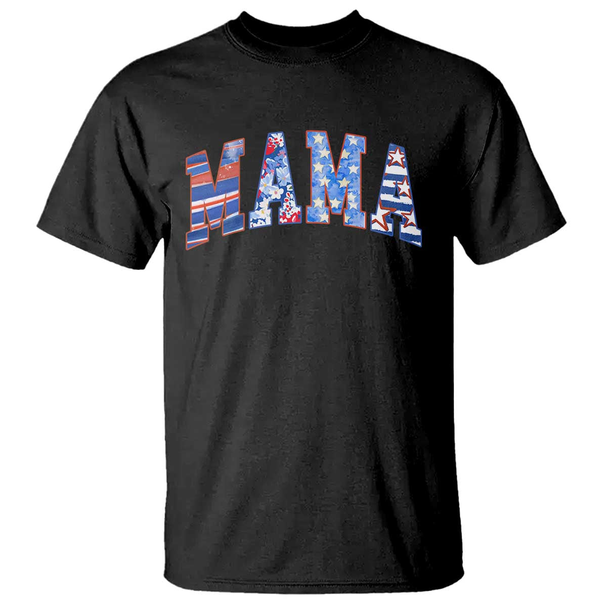 American Mama T Shirt 4th of July TS10 Black Print Your Wear