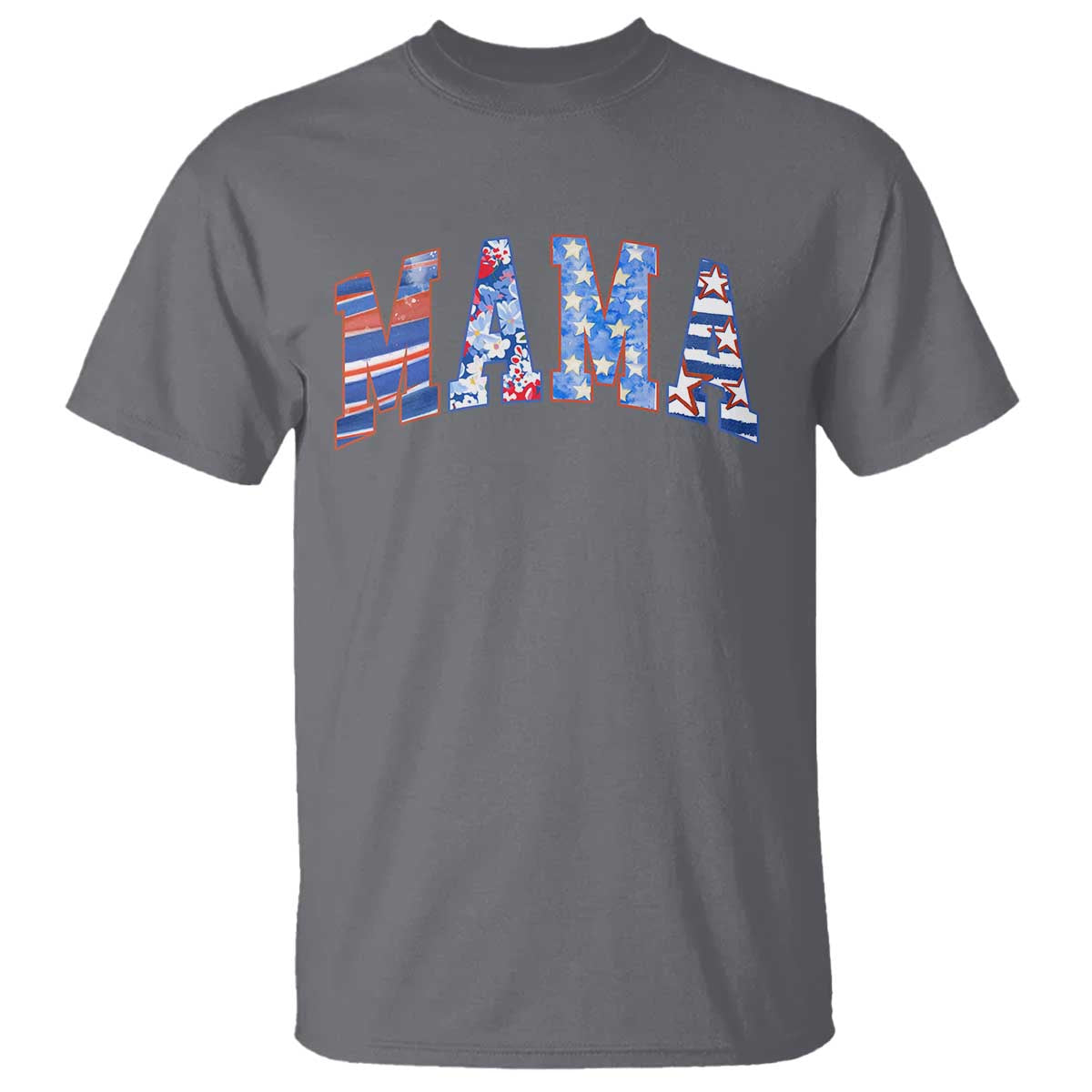 American Mama T Shirt 4th of July TS10 Charcoal Print Your Wear