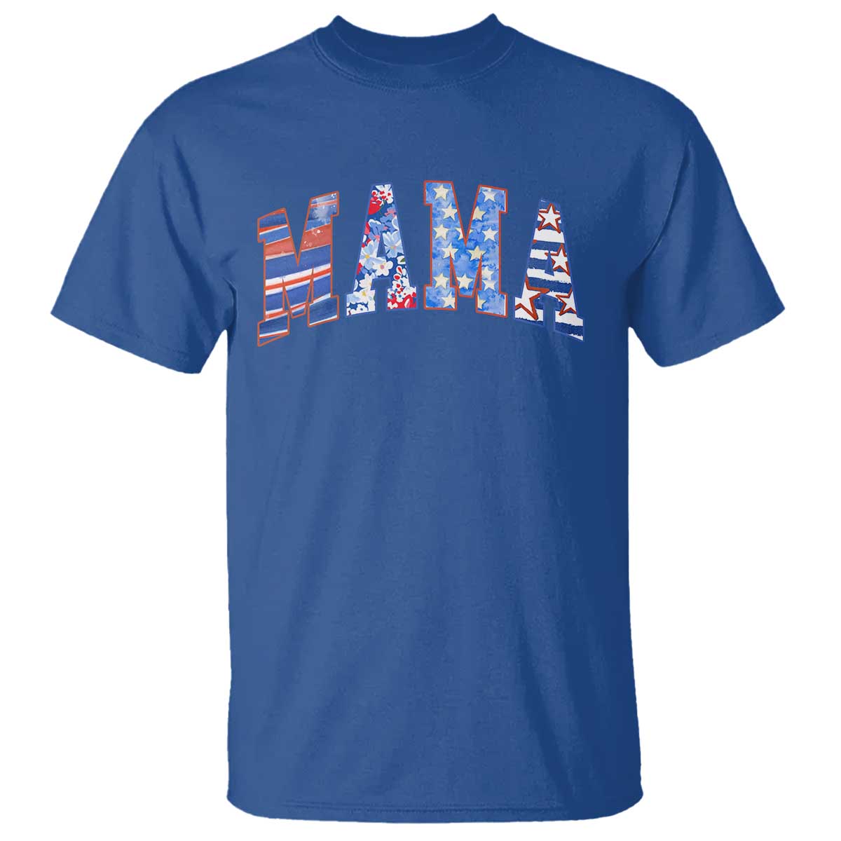 American Mama T Shirt 4th of July TS10 Royal Blue Print Your Wear