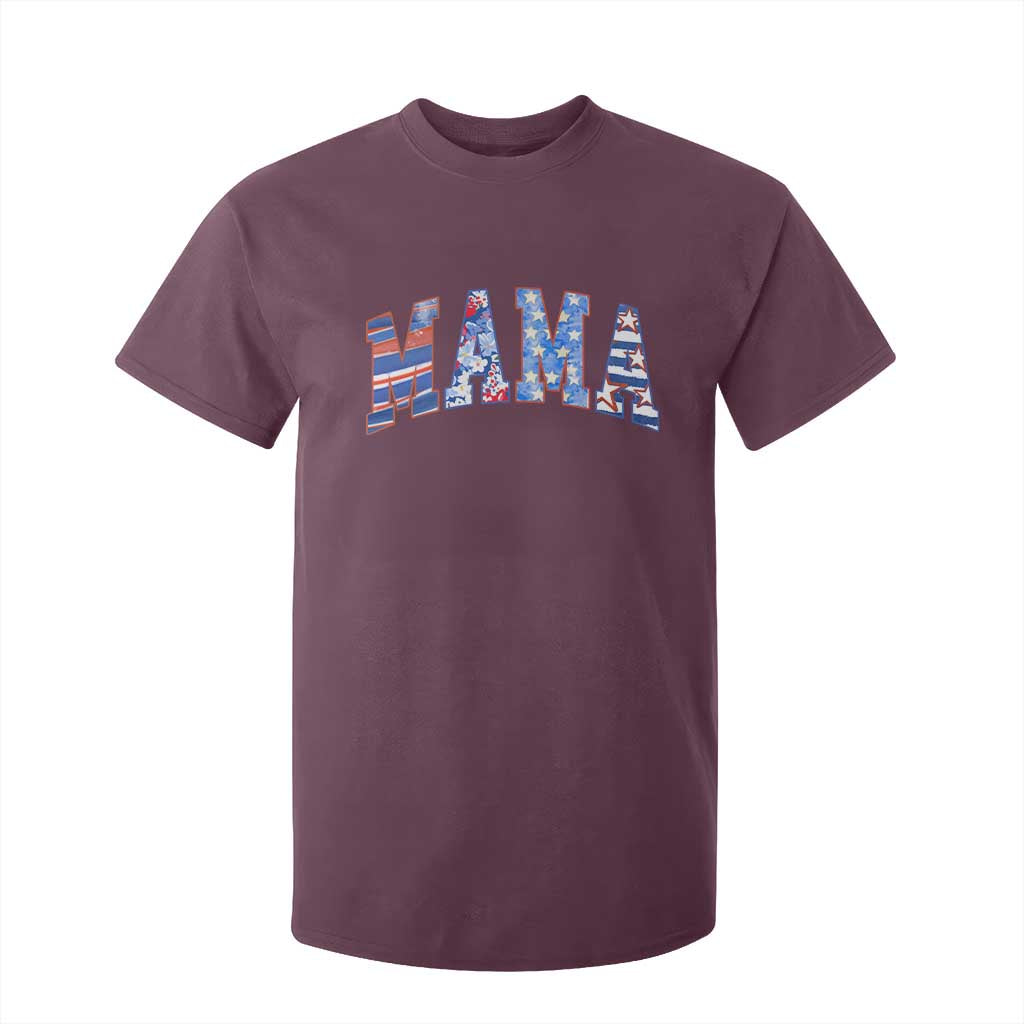 American Mama T Shirt For Kid 4th of July TS10 Maroon Print Your Wear