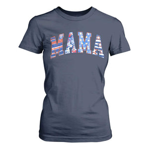American Mama T Shirt For Women 4th of July TS10 Navy Print Your Wear