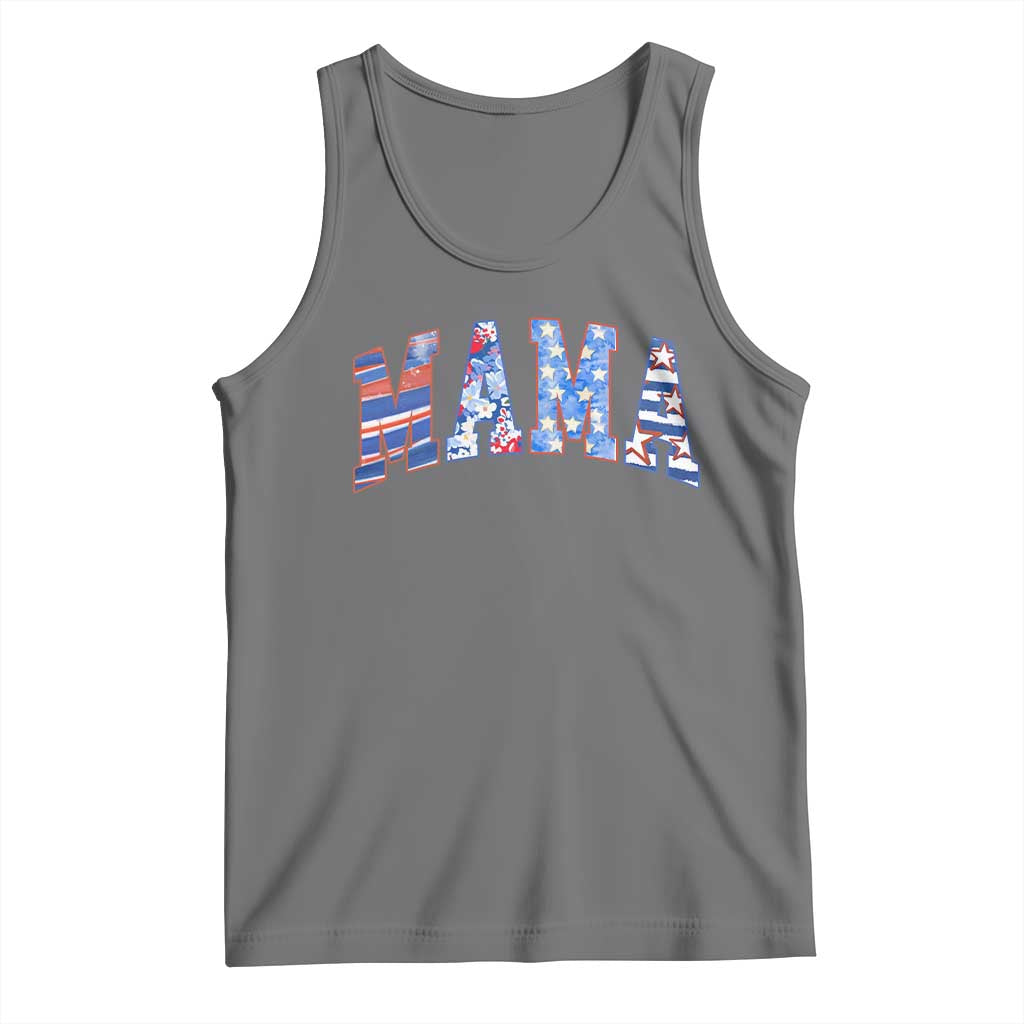 American Mama Tank Top 4th of July TS10 Black Heather Print Your Wear