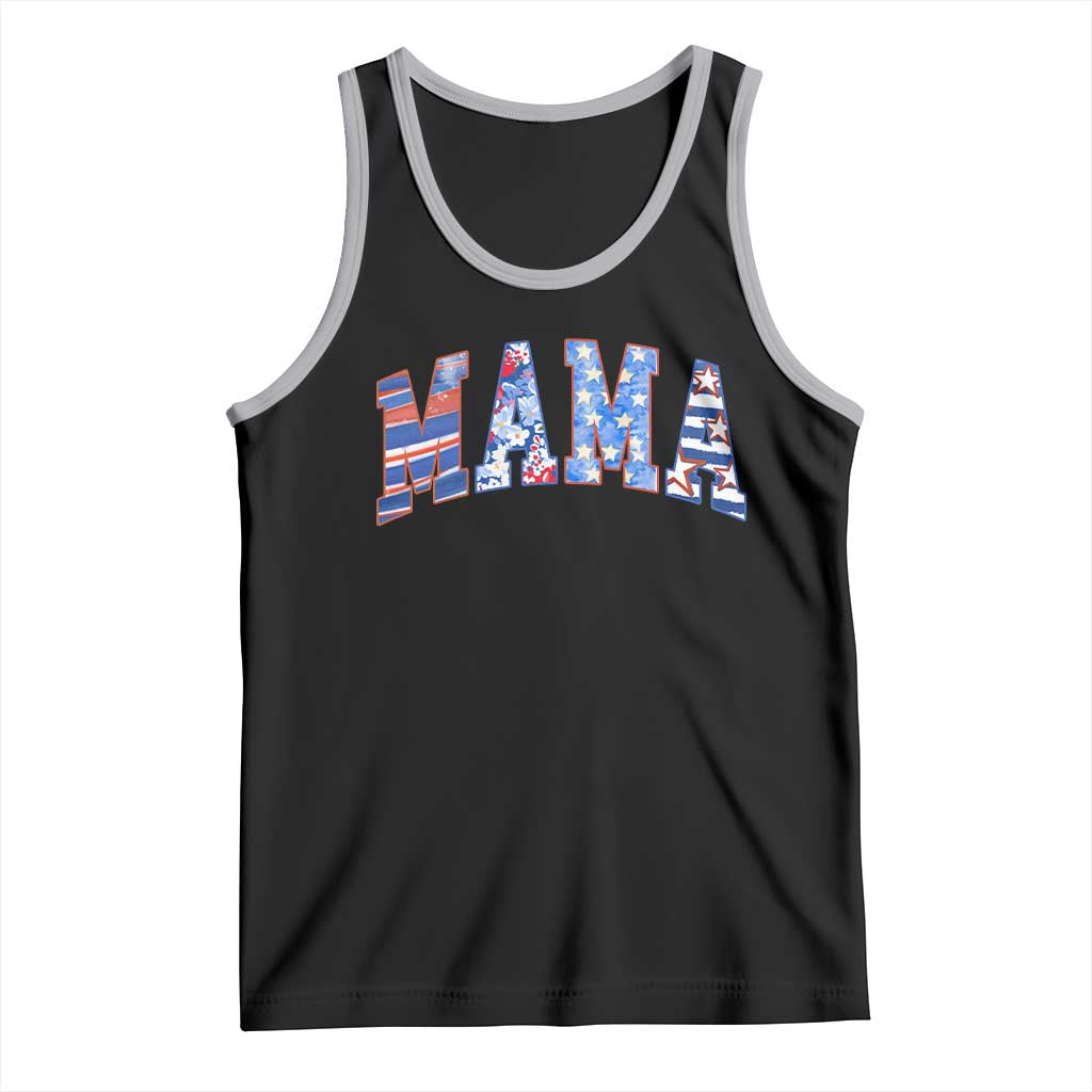 American Mama Tank Top 4th of July TS10 Black Athletic Heather Print Your Wear