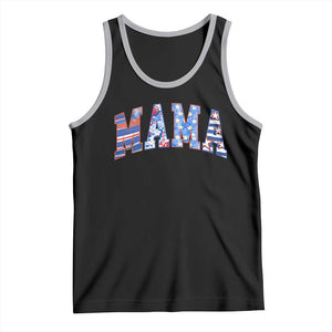 American Mama Tank Top 4th of July TS10 Black Athletic Heather Print Your Wear
