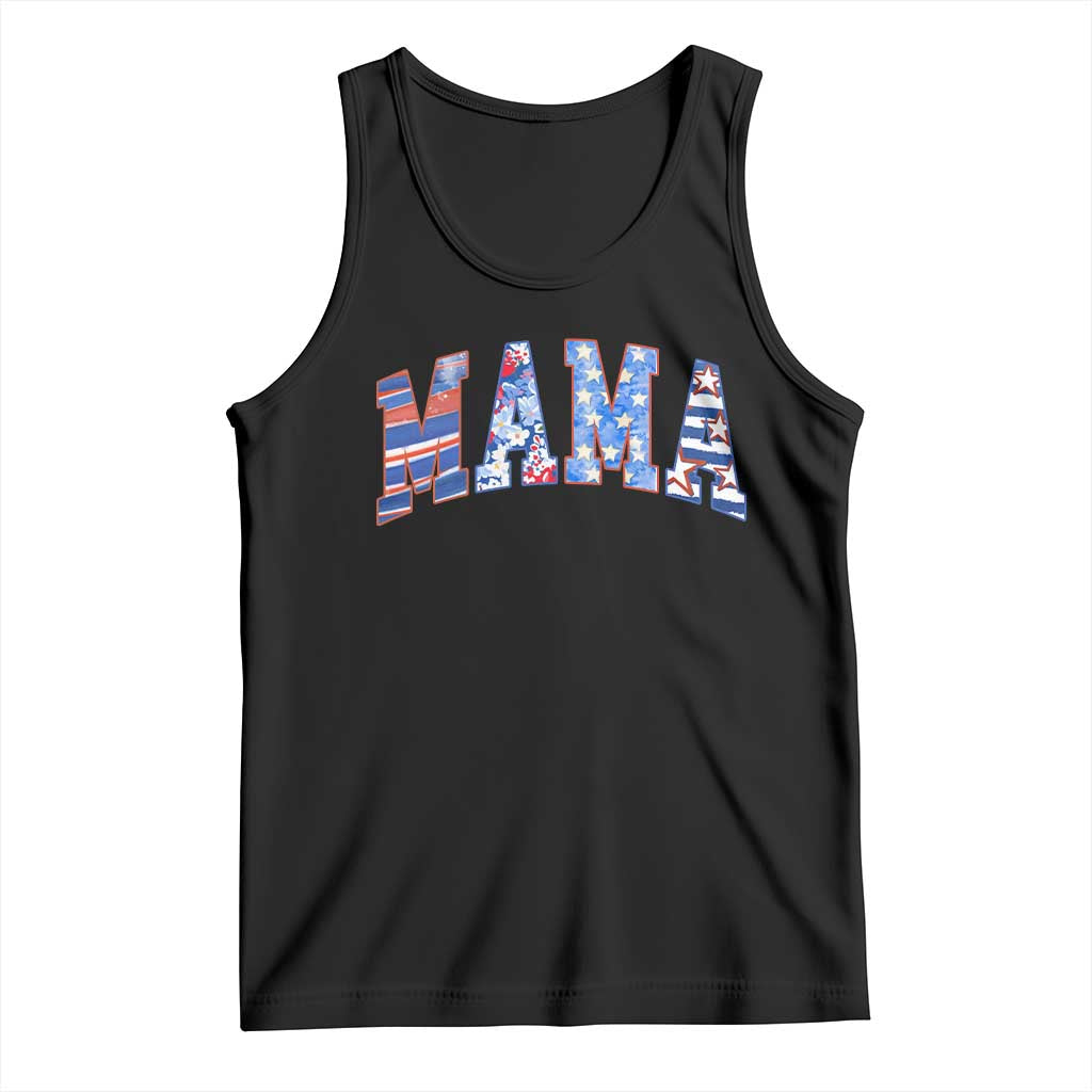 American Mama Tank Top 4th of July TS10 Black Print Your Wear