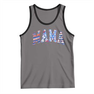 American Mama Tank Top 4th of July TS10 Deep Heather Black Print Your Wear